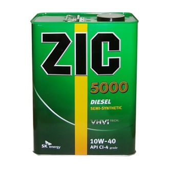Моторное масло ZIC Diesel 5000 для дизельных двигателей 10W-40