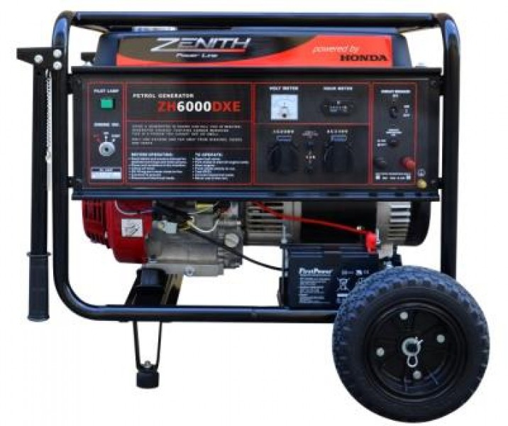 Бензиновый генератор ZENITH ZH6000DXE