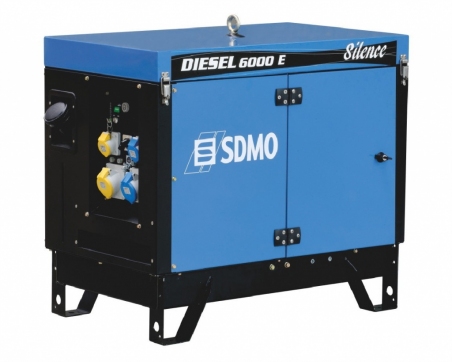 Дизельная электростанция SDMO Diesel 6000 E SILENCE, 230В, 5.2 кВт - 1907
